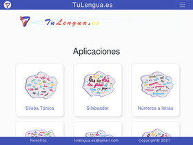 'tulengua.es' screenshot