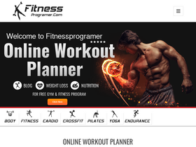 'fitnessprogramer.com' screenshot