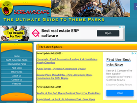 'screamscape.com' screenshot