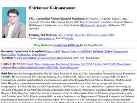 'shivkumar.org' screenshot