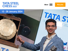 'tatasteelchess.com' screenshot