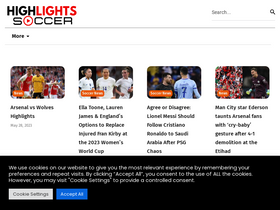 'highlightssoccerhd.com' screenshot