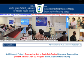 'iiitdmj.ac.in' screenshot