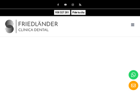 'clinicafriedlander.com' screenshot