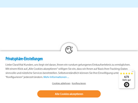 'claravital.de' screenshot