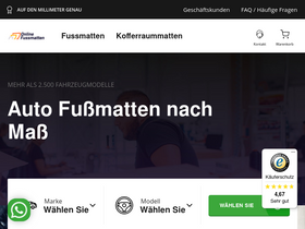 'onlinefussmatten.de' screenshot