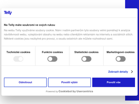 'telly.cz' screenshot