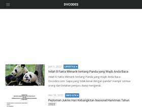 'dvcodes.com' screenshot