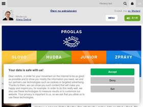 'proglas.cz' screenshot