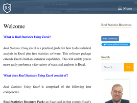 'real-statistics.com' screenshot