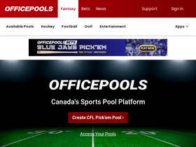 'officepools.com' screenshot