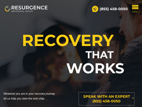 'resurgencebehavioralhealth.com' screenshot