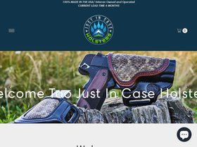 justincaseholsters.com homepage screenshot