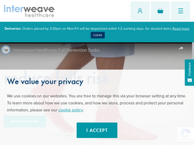 'interweavetextiles.com' screenshot