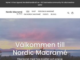 nordicmacrame.com homepage screenshot