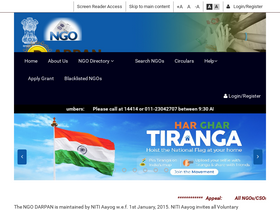 'ngodarpan.gov.in' screenshot