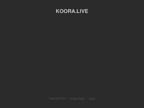 'koora.live' screenshot