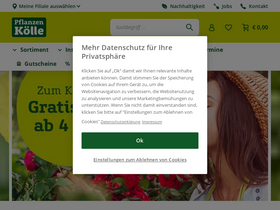 'pflanzen-koelle.de' screenshot