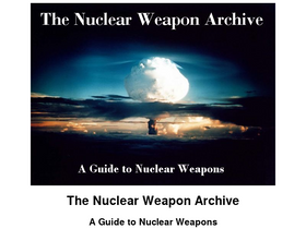 'nuclearweaponarchive.org' screenshot