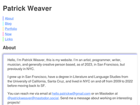 patrickweaver.net