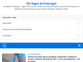 'riovagasempregos.com' screenshot