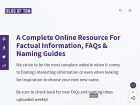 'blogoftom.com' screenshot