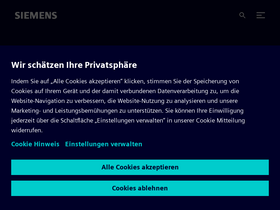 'siemens.de' screenshot