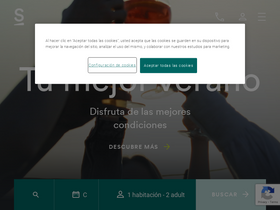 'sercotelhoteles.com' screenshot