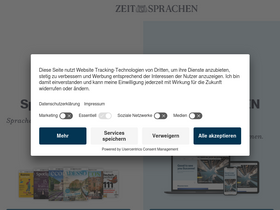 'zeit-sprachen.de' screenshot