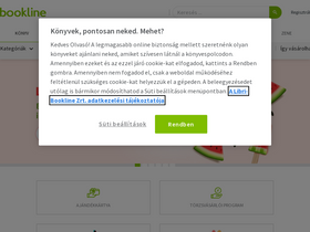 'bookline.hu' screenshot