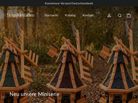 Holzdekoladen homepage screenshot