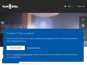 'vanhool.com' screenshot
