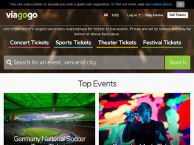 'viagogo.de' screenshot