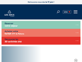 'lesarcs.com' screenshot