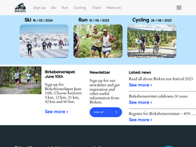 'birkebeiner.no' screenshot