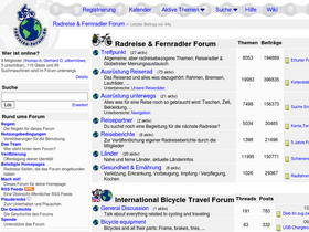'radreise-forum.de' screenshot