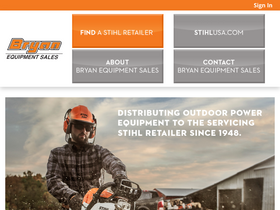 'bryanequipment.com' screenshot