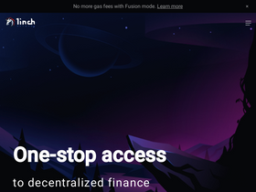 '1inch.io' screenshot