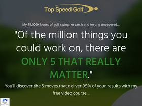 'topspeedgolf.com' screenshot