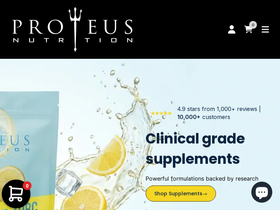 proteusnutrition.com homepage screenshot