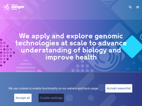 'sanger.ac.uk' screenshot