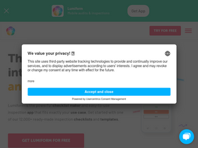 'lumiformapp.com' screenshot