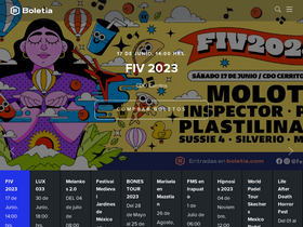 'boletia.com' screenshot