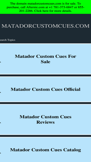 matadorcustomcues.com