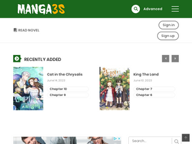 'manga3s.com' screenshot