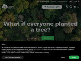'treedom.net' screenshot