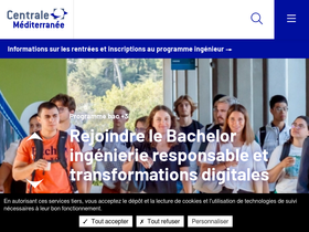 'centrale-marseille.fr' screenshot