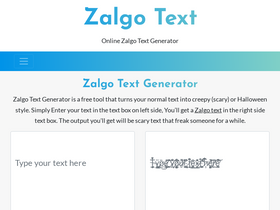'zalgo.org' screenshot