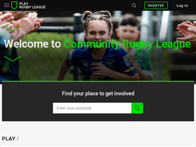 'playrugbyleague.com' screenshot