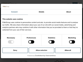 'flaktgroup.com' screenshot